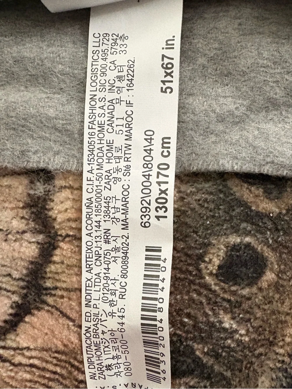 Zara Home Limited Edition 100% Cashmere Throw Blanket Gray Fringe NWT $329